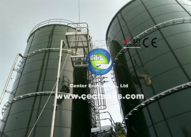 Los tanques de almacenamiento empernados cubiertos esmalte para las construcciones de plantas de agua inútiles y la fuente electromecánica