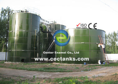 los tanques de acero fundidos vidrio de la dureza 6.0Mohs para las aguas residuales y la depuradora de aguas residuales industrial WWTP