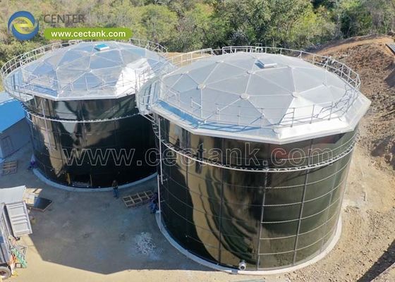 Más de 2000 m3 de tanques de agua municipales de vidrio fusionado con acero con techo de cubierta de aluminio: ingeniería y beneficios