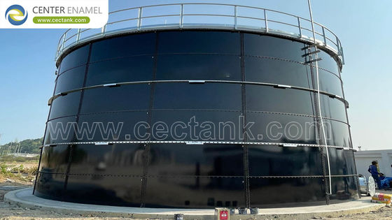 200Tanques de almacenamiento de lixiviación de acero revestidos de vidrio con techos de cubierta de tramo de aleación de aluminio: una solución sostenible para la gestión de lixiviación de vertederos