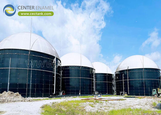 Tanques de almacenamiento de biogás de acero cerrado: optimización de la contención de gas con techos de membrana única y doble