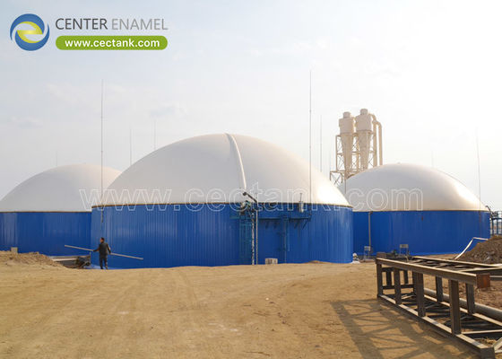 Reactor de tanque de acero con revestimiento de vidrio (CSTR) para plantas de biogás y plantas de tratamiento de aguas residuales (WWTP)