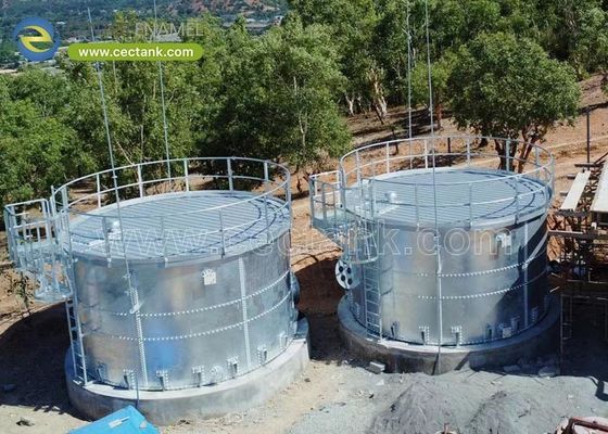 Tanques de acero galvanizado robustos para la cría de peces