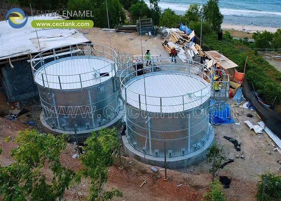Tanques de acero galvanizado para el almacenamiento de agua de riego del paisaje