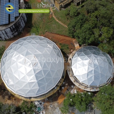 Techos de cúpula de aluminio para grandes tanques de agua de granja: Protegen el agua de la contaminación ambiental