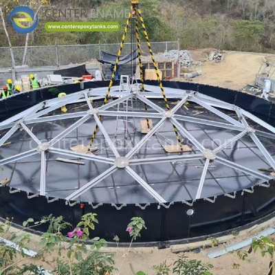 Techo de cúpula geodésica de aluminio para tanques de almacenamiento sobre el suelo: Una solución de cubierta duradera y ligera