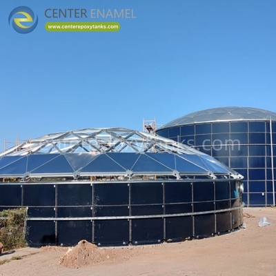 Techo de cúpula geodésica de aluminio para grandes tanques de agua de granja: Protege el agua de la contaminación ambiental