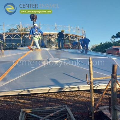 Techo de cúpula geodésica de aluminio para tanques de retención de efluentes: Una cubierta duradera para aguas residuales