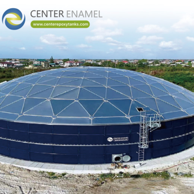 Techo de cúpula de aluminio para tanques de digestión de lodos de efluentes: Un entorno sellado para el proceso de digestión