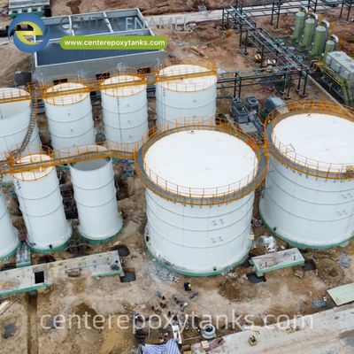 Tanque revestido con FBE para una planta de granjas de cerdos: Tanque duradero construido para resistir los productos químicos agresivos en los desechos animales concentrados.