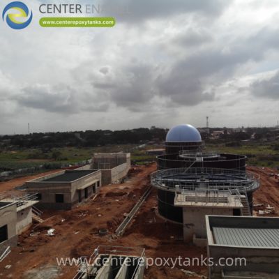 Globo contenedor de biogás para tanque digestor de tratamiento de aguas residuales: Almacenando el valioso subproducto gaseoso