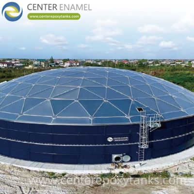 Cúpula geodésica de aluminio para tanque de almacenamiento de agua: Proporciona una barrera limpia contra contaminantes ambientales para reservas generales de agua