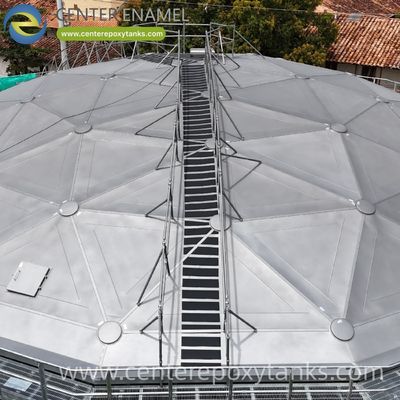 Cúpula geodésica de aluminio para tanques de almacenamiento de lixiviados: Ofrece una cubierta segura y resistente a los productos químicos, esencial para la gestión de líquidos peligrosos de vertederos