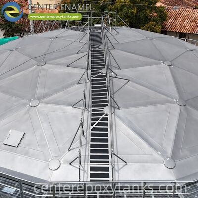 Cúpula de aluminio para un tanque de almacenamiento de lodos de efluentes: Cubierta confiable para contener olores de lodos y prevenir la infiltración de agua de lluvia