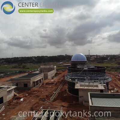 Contenedor de biogás de doble membrana para el proyecto de digestión de biomasas: proporciona la estabilización de volumen necesaria para gestionar la producción continua o del digestor por lotes