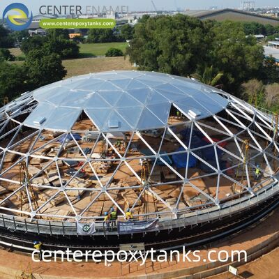 Techo flotante externo para tanques de acero soldado para tanques de almacenamiento de residuos de aceite: ayuda a contener humos y olores nocivos al tiempo que limita la evaporación