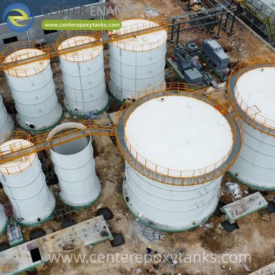 Tanques de acero atornillado como tanques de estiércol de biogás: almacenamiento seguro para el subproducto rico en nutrientes del proceso de digestión.