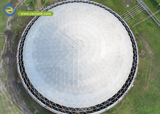 Techo de cúpula de aluminio resistente a la corrosión con instalación rápida en el campo y diseño prácticamente libre de mantenimiento