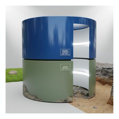 Instalación por encima del suelo o bajo tierra de vidrio fundido a tanques de acero con excelente integridad de la corrosión fácil de limpiar superficie inerte