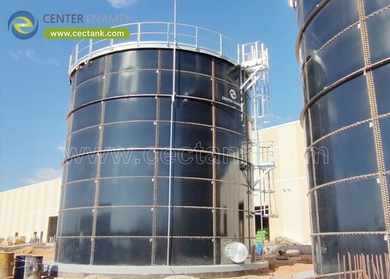 0.25mm Revestimiento de acero atornillado Tanques de agua comerciales Almacenamiento a granel seco