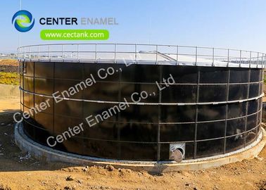 Tanques de almacenamiento de aguas residuales industriales de acero inoxidable atornillados con techo de membrana 30000 galones