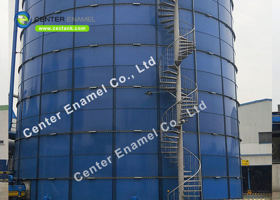 Tanques de almacenamiento de líquidos de acero fundido de vidrio para el proyecto de tratamiento de aguas residuales