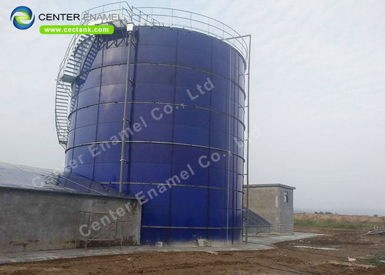 Tanque de agua de vidrio fundido a acero para el almacenamiento de aguas residuales municipales