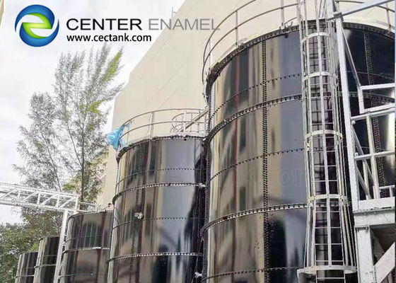 Tanque de digestión anaeróbico de acero revestido de vidrio para plantas de biogás