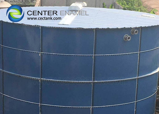 Tanques de biogás de acero revestidos de vidrio para plantas de tratamiento de aguas residuales