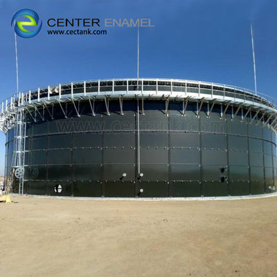 Tanques de fermentación de biogás de acero revestidos de vidrio para plantas de tratamiento de aguas residuales