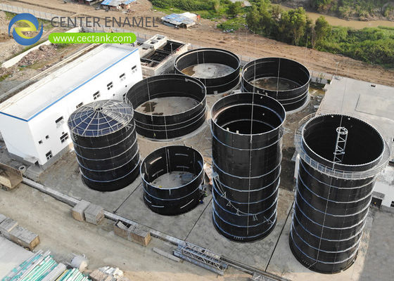 Los tanques de acero empernados impermeables líquidos para los silos a granel del almacenamiento material