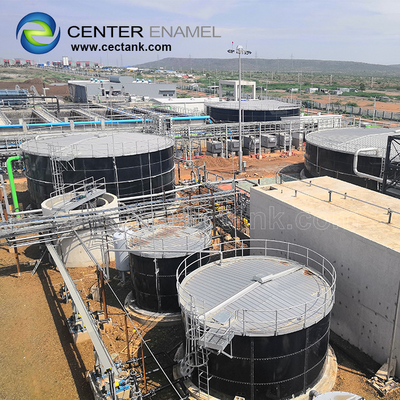 Los tanques de almacenamiento de acero lisos del barro para la depuradora de aguas residuales