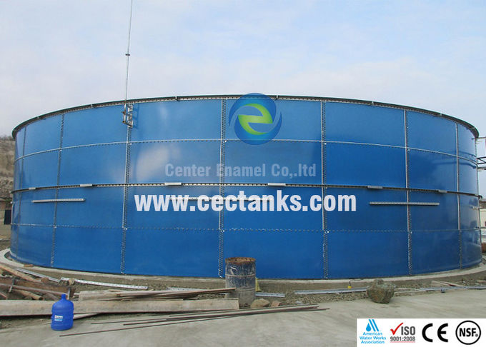Tanque de almacenamiento de biogás de acero recubierto de vidrio Tanque circular de agua de fuego 0