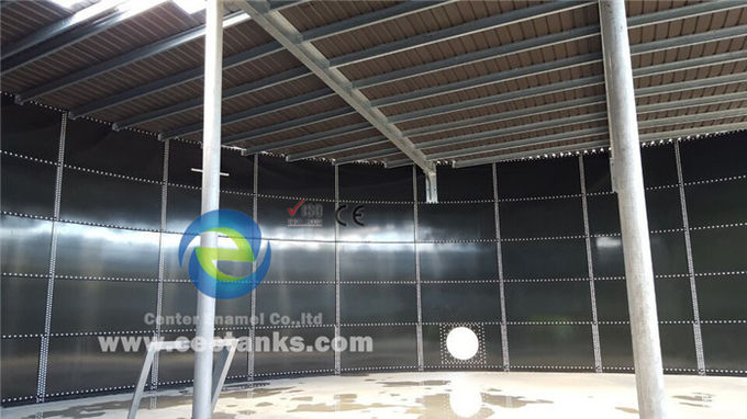 Más de 2000m3 de vidrio revestido de tanques de almacenamiento de agua con cubierta de aluminio y techo ART 310 grado de acero 0