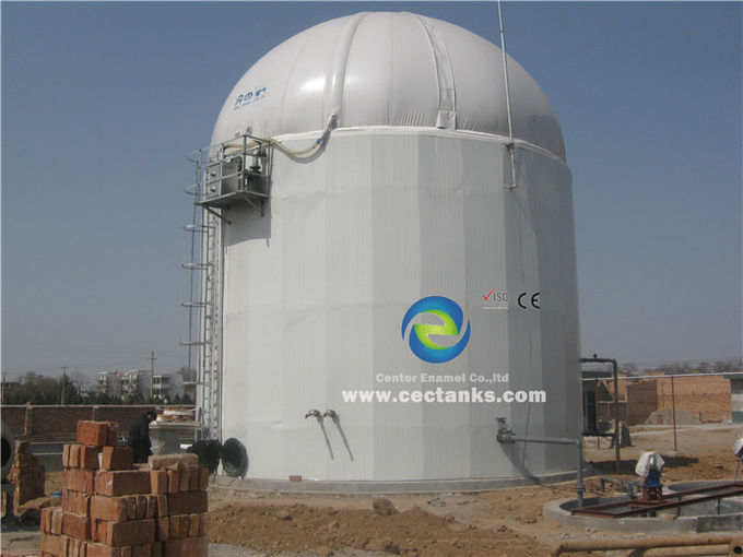 Instalaciones de tratamiento de aguas residuales Tratamiento anaeróbico de residuos con vidrio fundido en acero Tanques abrochados con esmalte Contenedor de silo 0