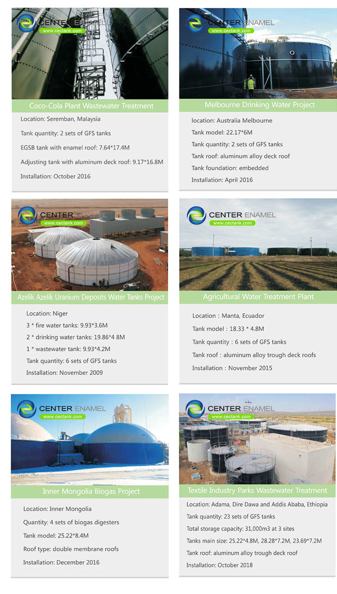 Tanques de almacenamiento de granos secos de grado alimenticio de 25000 galones para plantas agrícolas 0